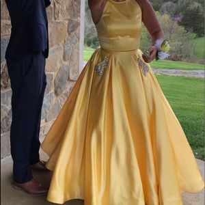 Yellow Sherri Hill Dress